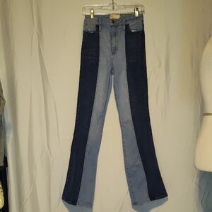 Altar’d State Multi Color Blue Flared Jeans Women’s Size 27/5